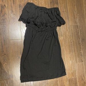 Never Worn Ardene Black Strapless Dress